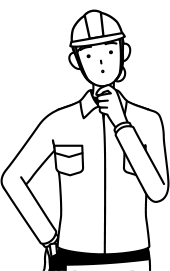 Illustration of a thoughtful worker in a hard hat, symbolizing problem-solving and engagement in smart manufacturing and solar energy solutions.